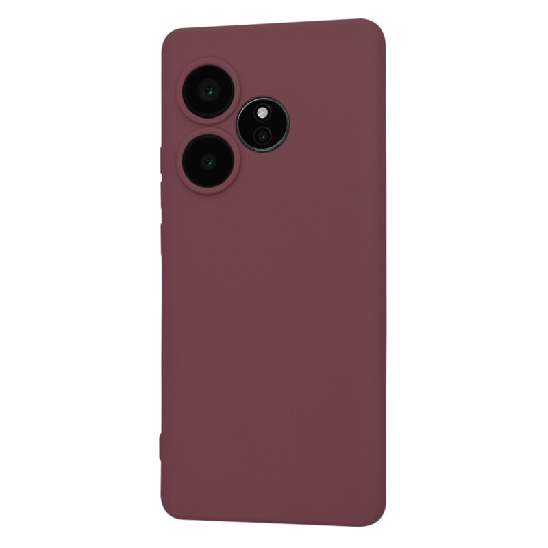 Husa silicon Realme GT 6 Techsuit SoftFlex, bordo