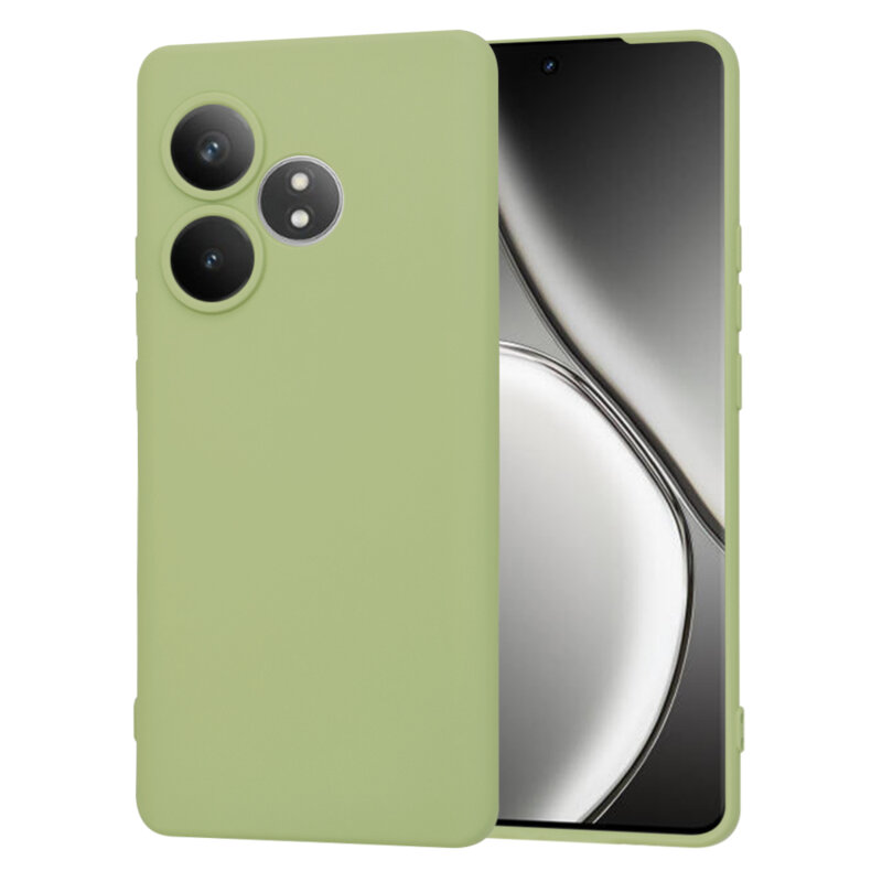Husa silicon Realme GT 6T Techsuit SoftFlex, verde