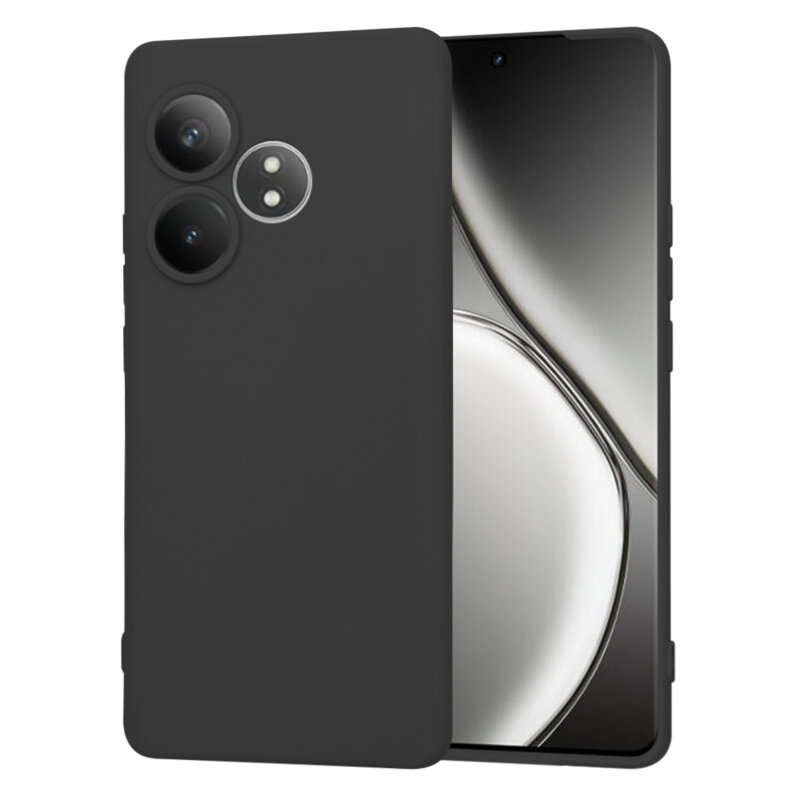 Husa silicon Realme GT 6T Techsuit SoftFlex, negru