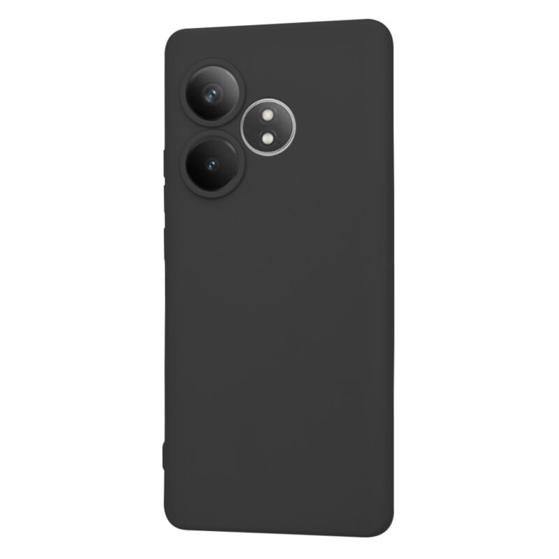Husa silicon Realme GT 6T Techsuit SoftFlex, negru