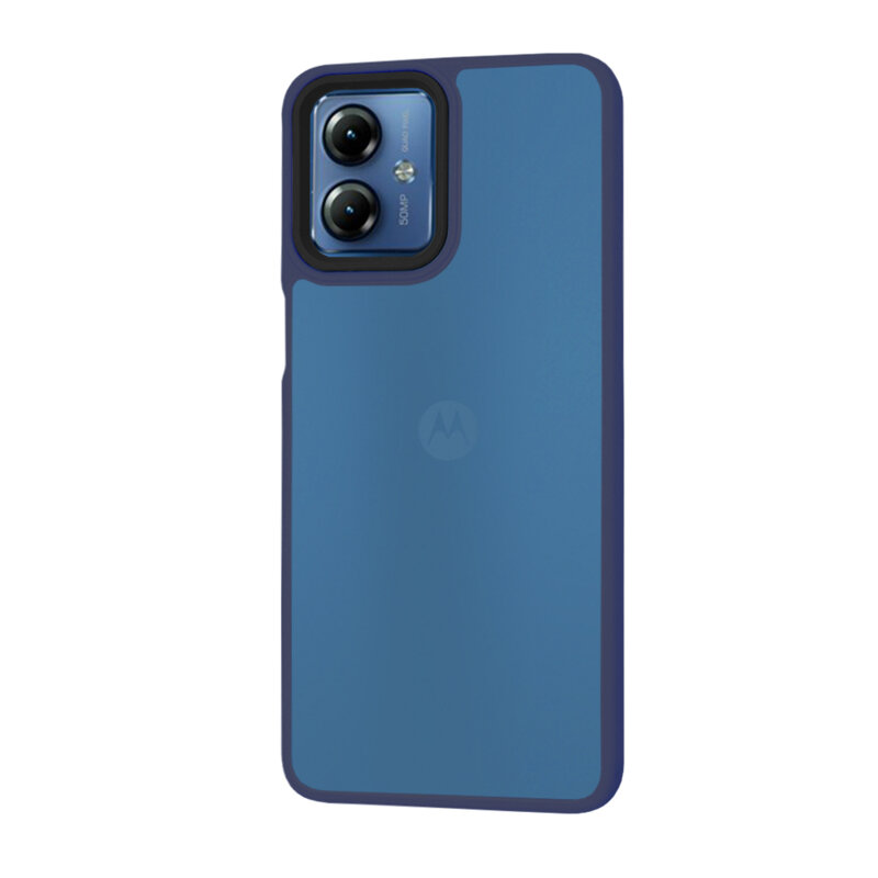 Husa Motorola Moto G14 Techsuit HaloFrost Series, bleumarin