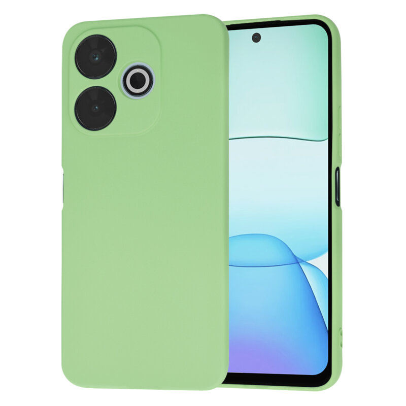 Husa silicon Xiaomi Redmi 13 Techsuit SoftFlex, verde deschis