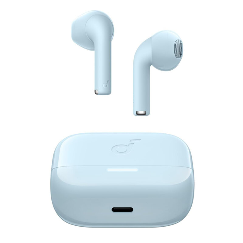 Casti Bluetooth wireless Noise Cancellation Anker K20i, albastru