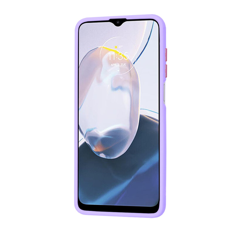 Husa Motorola Moto E22i Techsuit HaloFrost Series, mov deschis