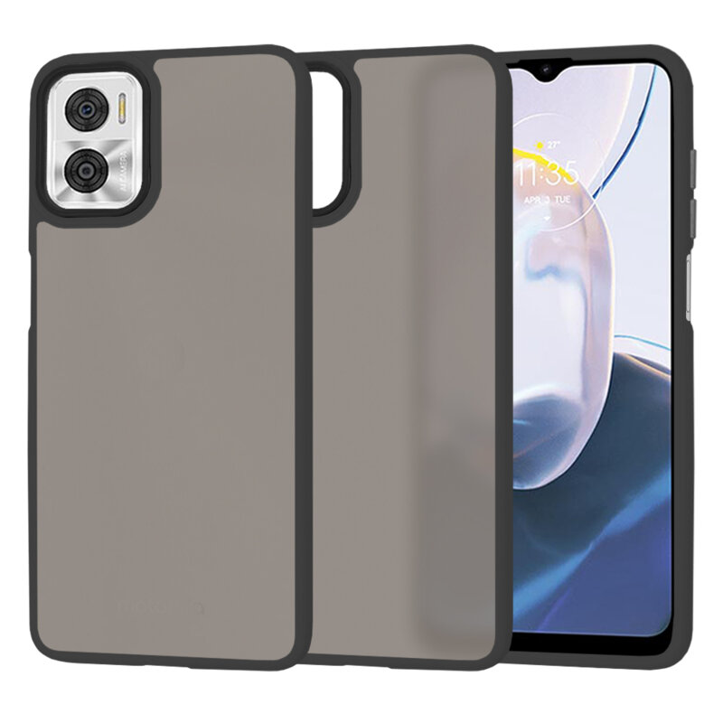 Husa Motorola Moto E22i Techsuit HaloFrost Series, negru