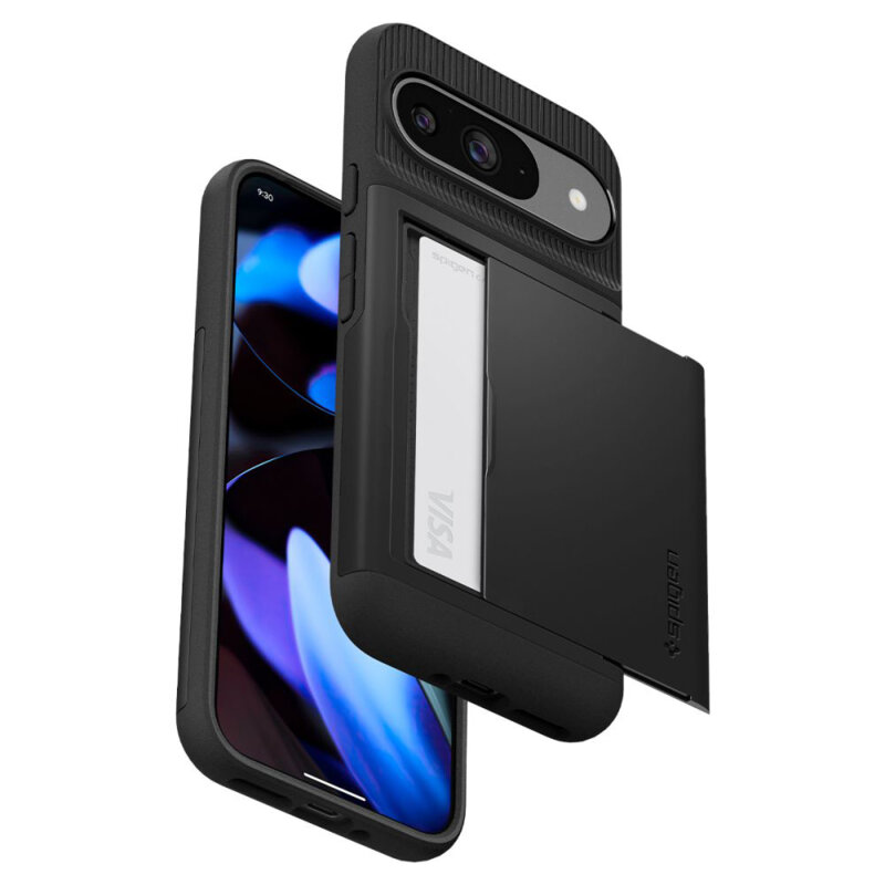 Husa Google Pixel 9 Spigen Slim Armor CS, negru