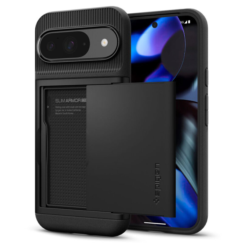 Husa Google Pixel 9 Pro Spigen Slim Armor CS, negru