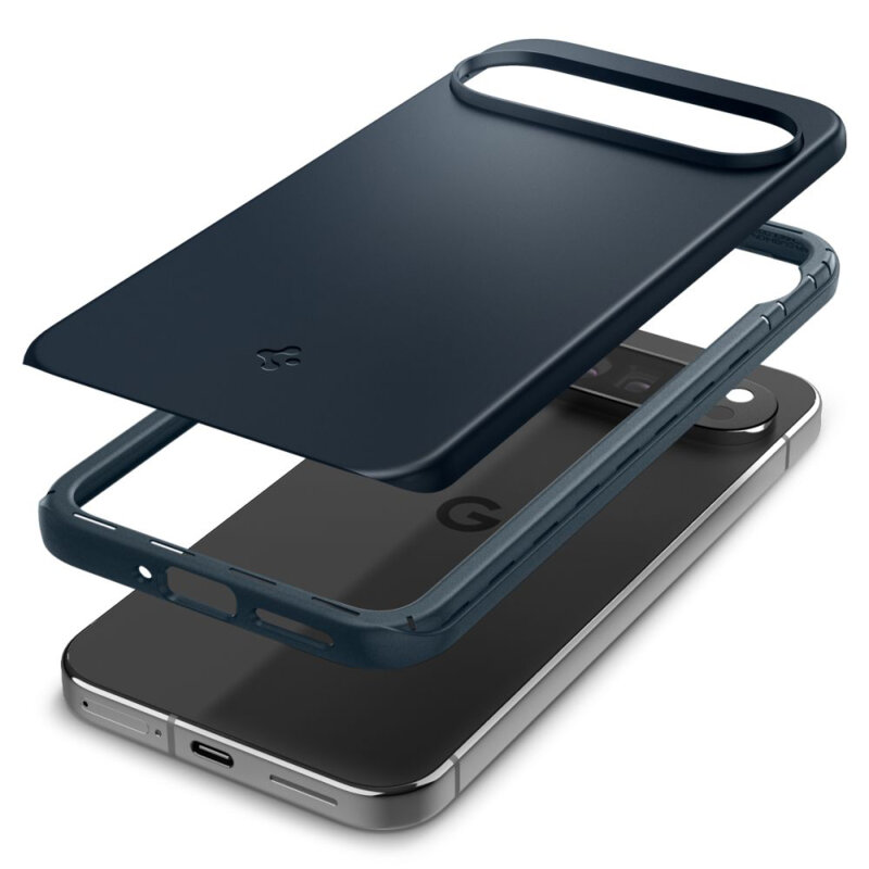 Husa Google Pixel 9 Pro XL Spigen Thin Fit, albastru inchis