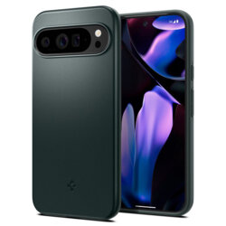 Husa Google Pixel 9 Pro XL Spigen Thin Fit, verde inchis