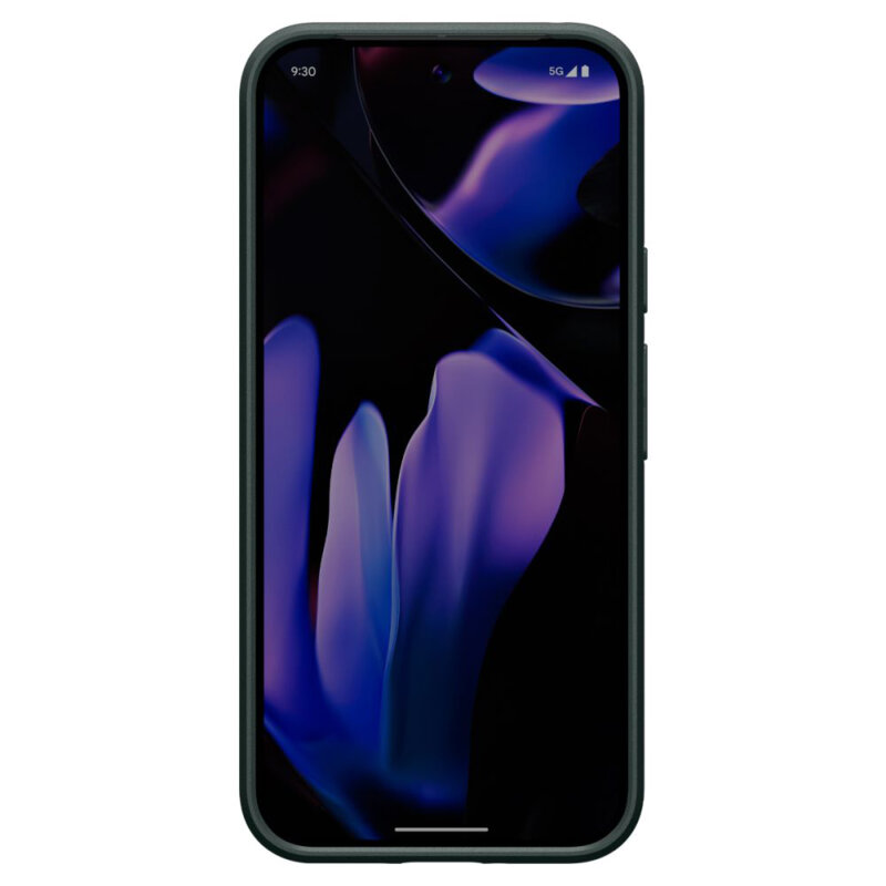 Husa Google Pixel 9 Pro XL Spigen Thin Fit, verde inchis