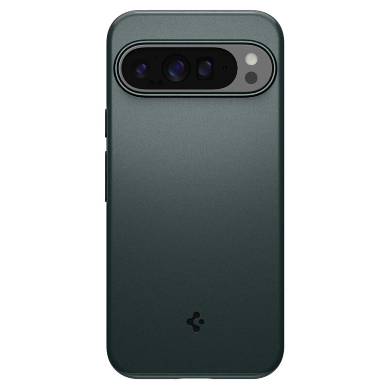 Husa Google Pixel 9 Pro XL Spigen Thin Fit, verde inchis