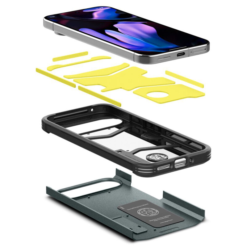 Husa Google Pixel 9 Pro XL Spigen Tough Armor, verde