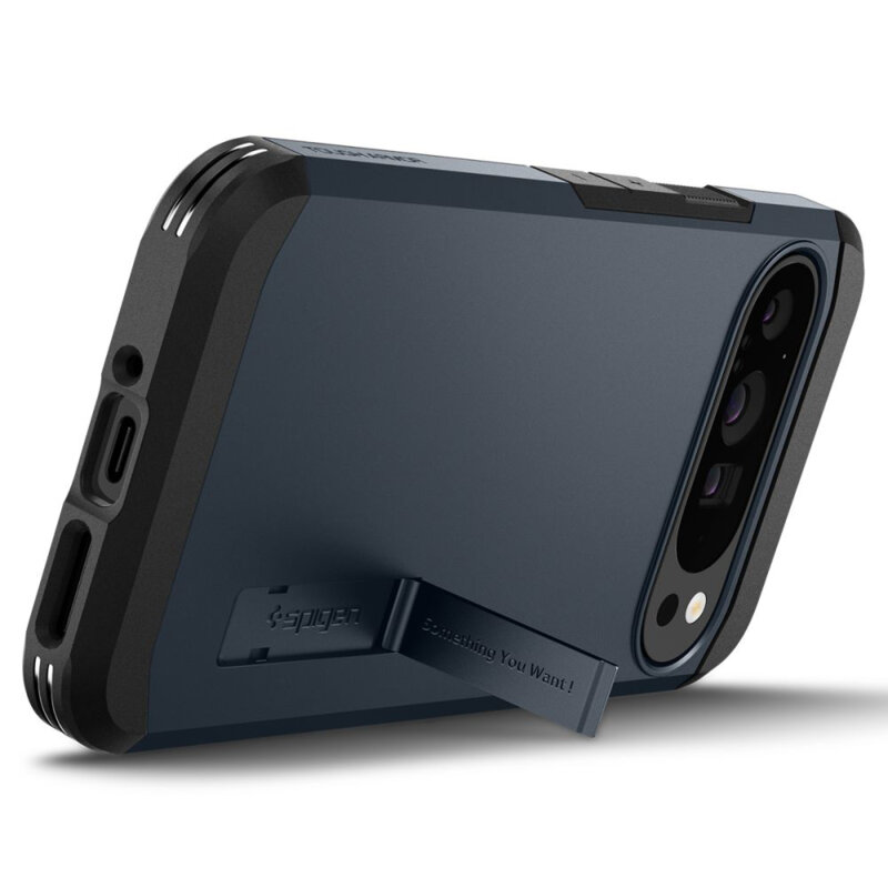 Husa Google Pixel 9 Pro XL Spigen Tough Armor, albastru