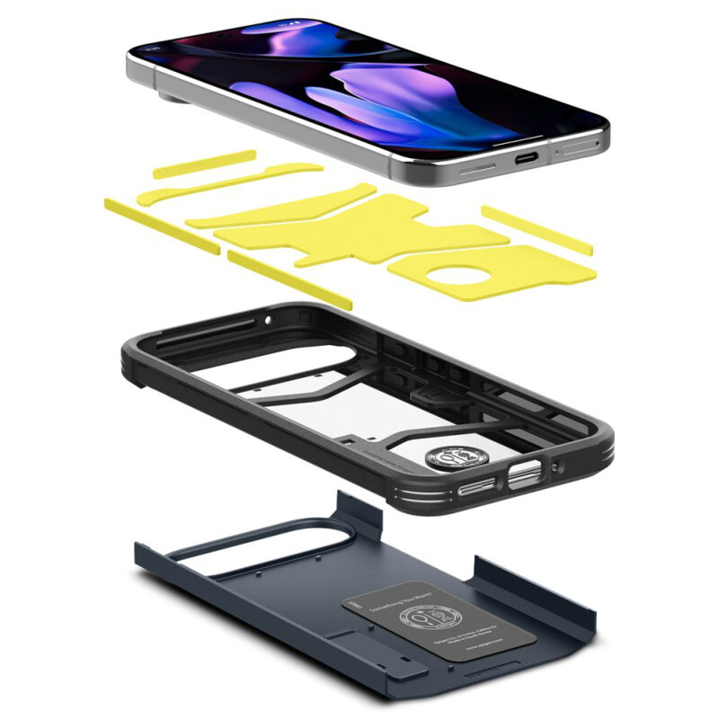 Husa Google Pixel 9 Pro XL Spigen Tough Armor, albastru