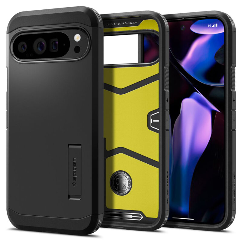 Husa Google Pixel 9 Pro XL Spigen Tough Armor, negru