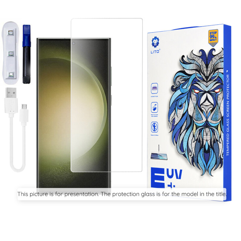 Folie sticla Xiaomi Redmi Note 13 Pro+ 5G Lito UV Glue, transparenta
