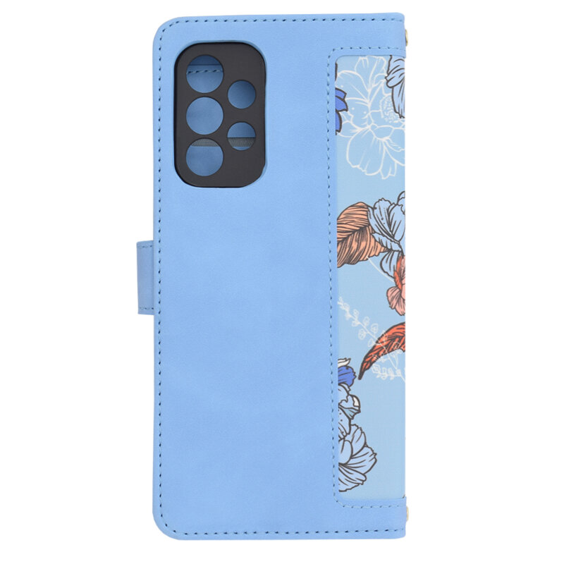 Husa personalizata fete Samsung Galaxy A52s 5G Techsuit FlipCraft, bleu