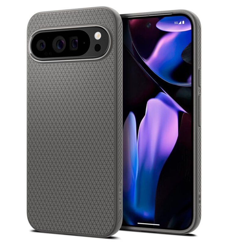 Husa Google Pixel 9 Pro XL Spigen Liquid Air, cenusiu