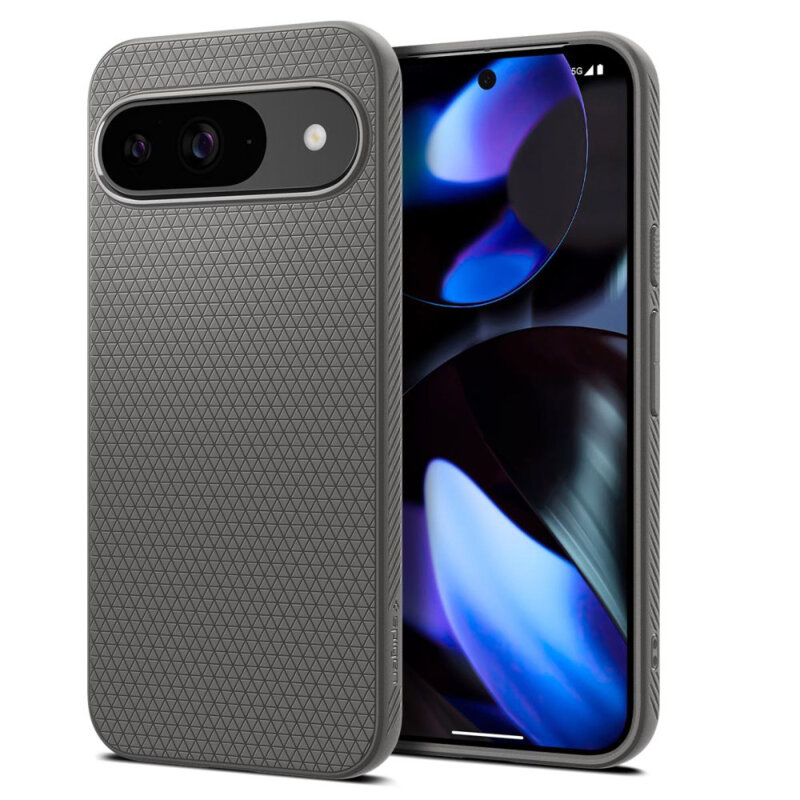 Husa Google Pixel 9 Pro Spigen Liquid Air, cenusiu