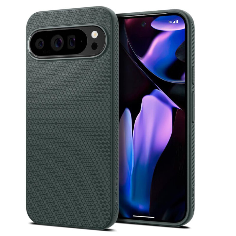Husa Google Pixel 9 Pro XL Spigen Liquid Air, verde