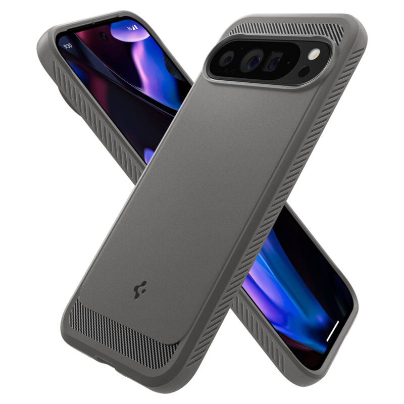 Husa Google Pixel 9 Pro XL Spigen Rugged Armor, gri