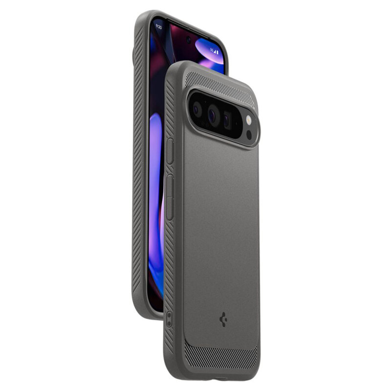 Husa Google Pixel 9 Pro XL Spigen Rugged Armor, gri
