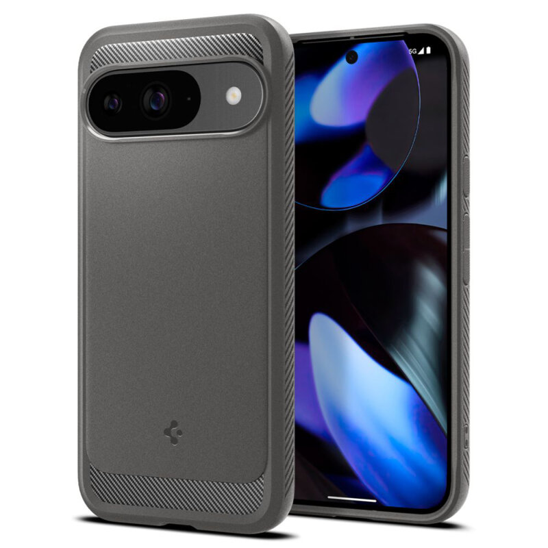 Husa Google Pixel 9 Spigen Rugged Armor, gri