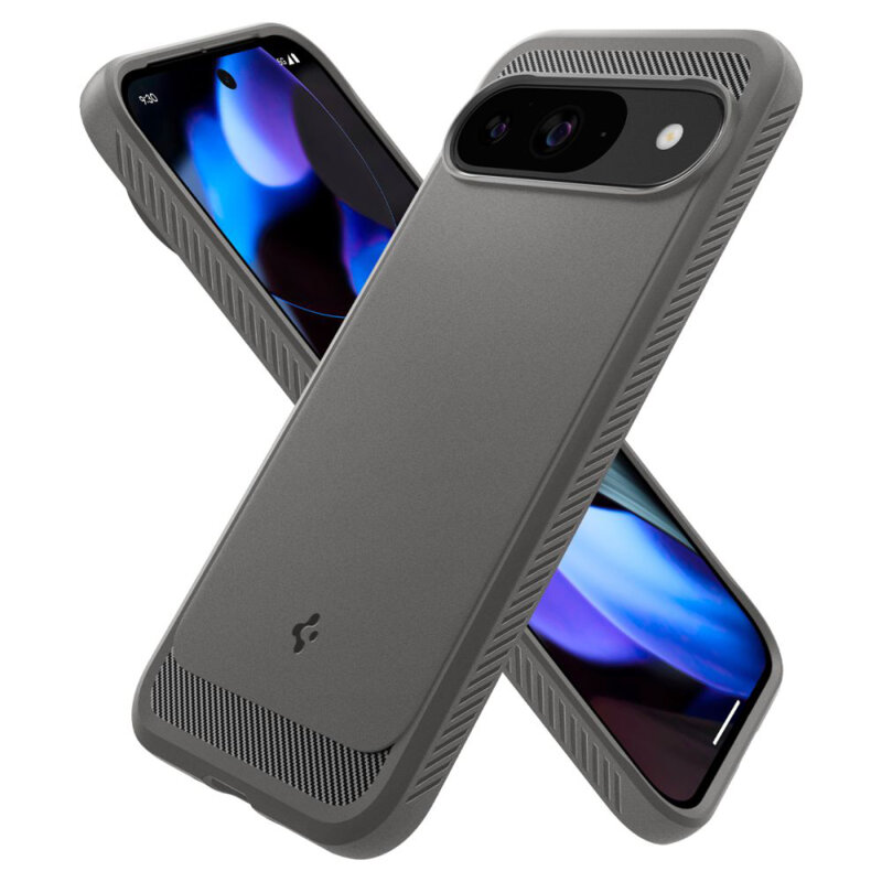 Husa Google Pixel 9 Spigen Rugged Armor, gri