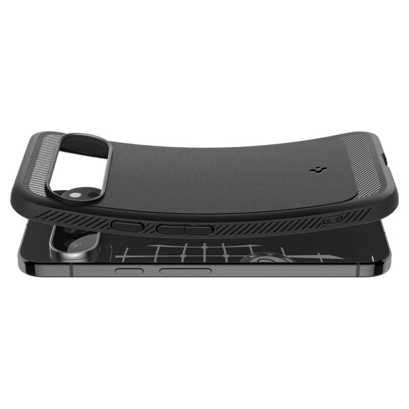 Husa Google Pixel 9 Pro XL Spigen Rugged Armor, negru