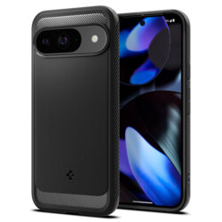 Husa Google Pixel 9 Pro Spigen Rugged Armor, negru