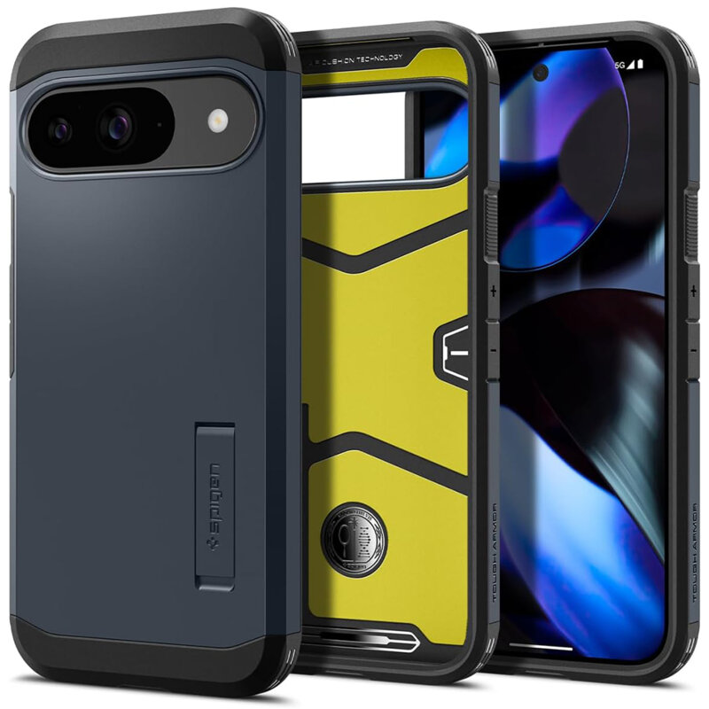 Husa Google Pixel 9 Pro Spigen Tough Armor, albastru
