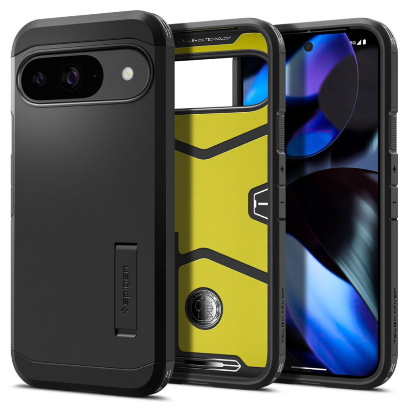 Husa Google Pixel 9 Pro Spigen Tough Armor, negru