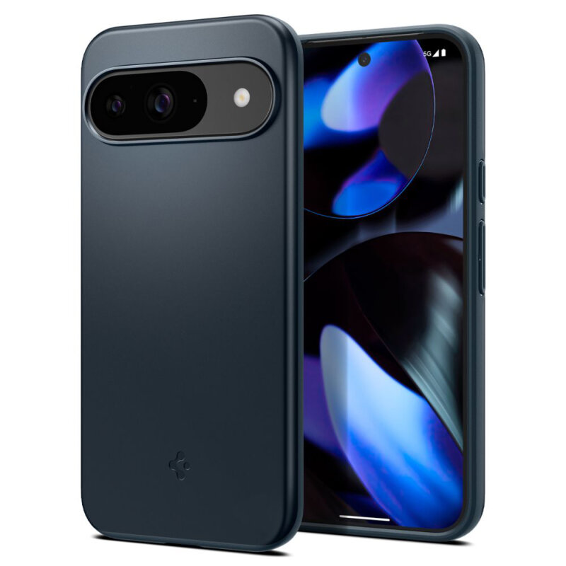 Husa Google Pixel 9 Pro Spigen Thin Fit, albastru inchis