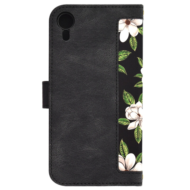Husa personalizata fete iPhone XR Techsuit FlipCraft, negru