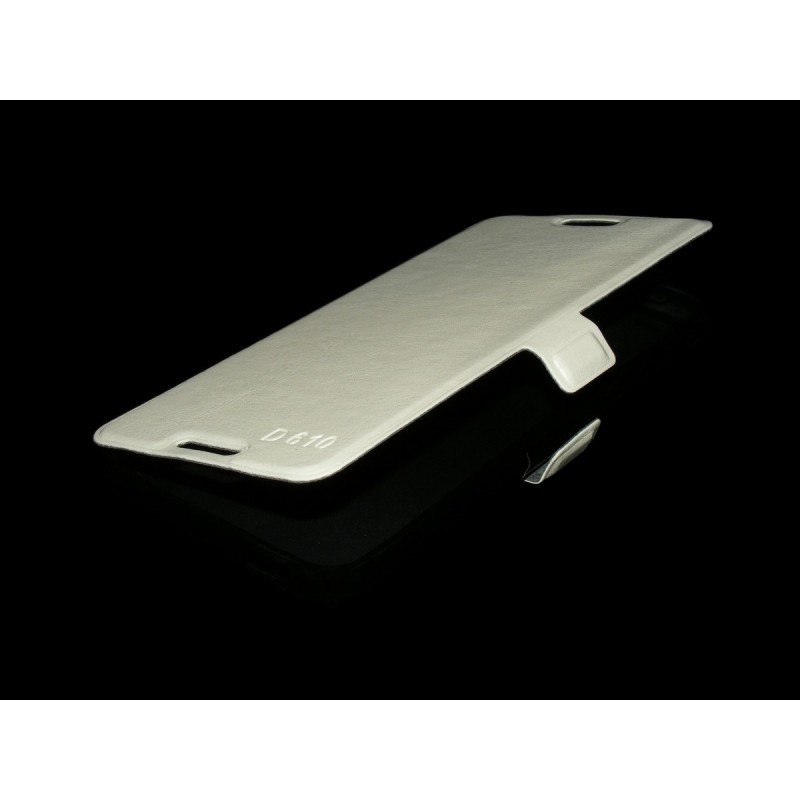 Husa HTC Desire 610 Toc Flip Carte Alb CNM