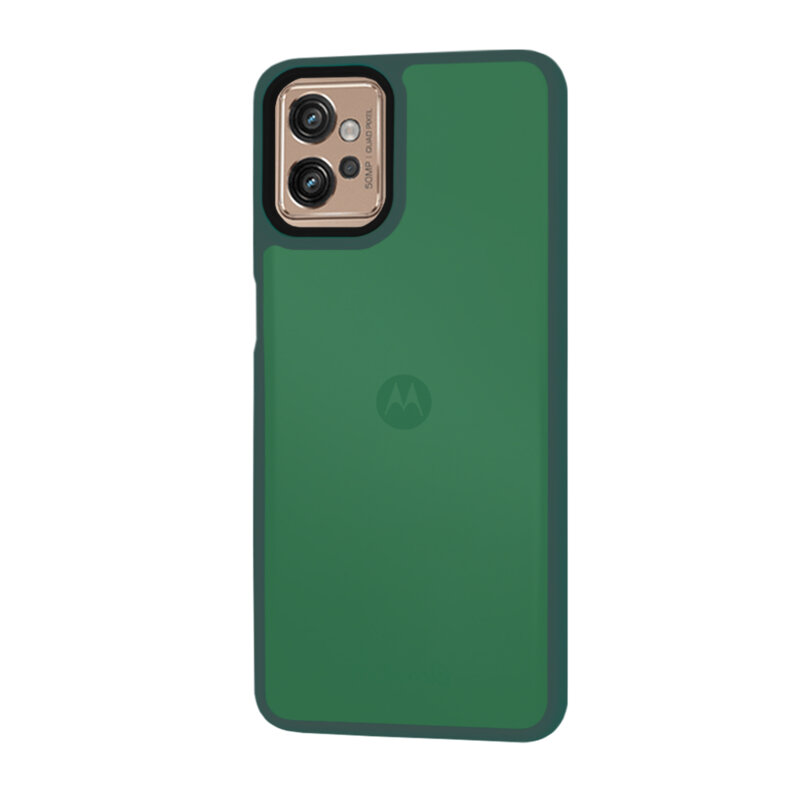 Husa Motorola Moto G32 Techsuit HaloFrost Series, verde inchis