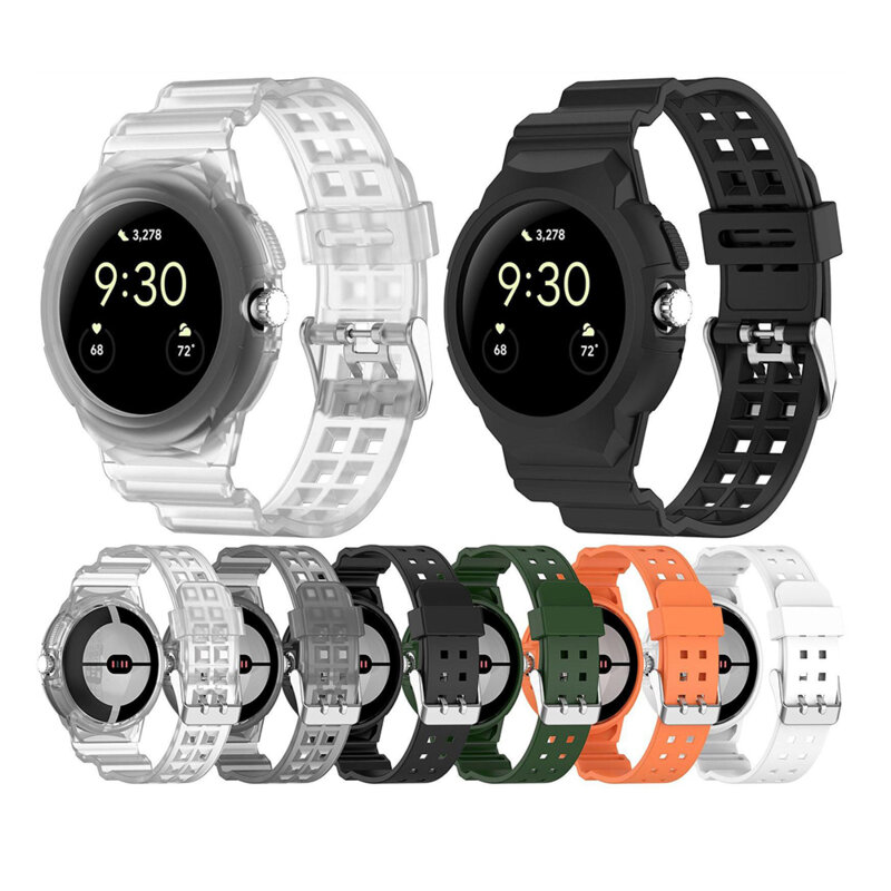 Curea Google Pixel Watch 2 Techsuit, portocaliu, W065