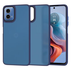 Husa Motorola Moto G34 Techsuit HaloFrost Series, bleumarin