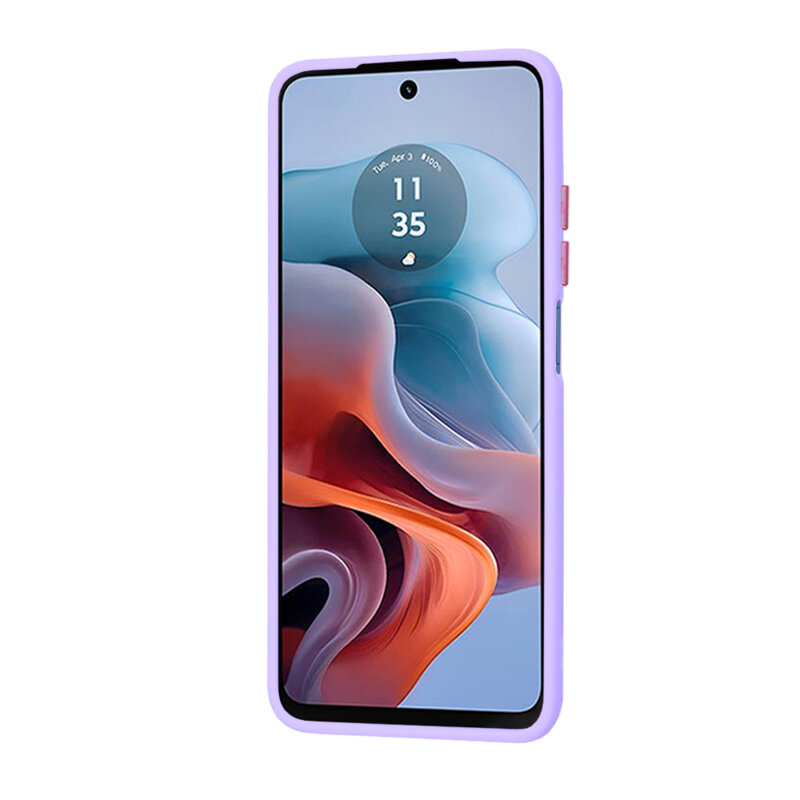 Husa Motorola Moto G34 Techsuit HaloFrost Series, mov deschis