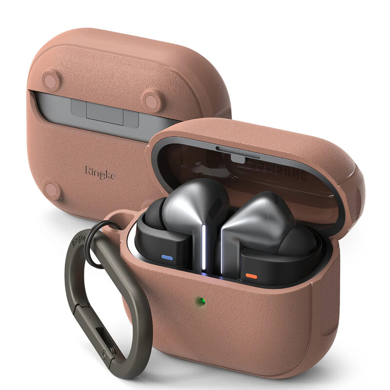Husa Samsung Galaxy Buds 3 Pro Ringke Onyx Magnetic, bej