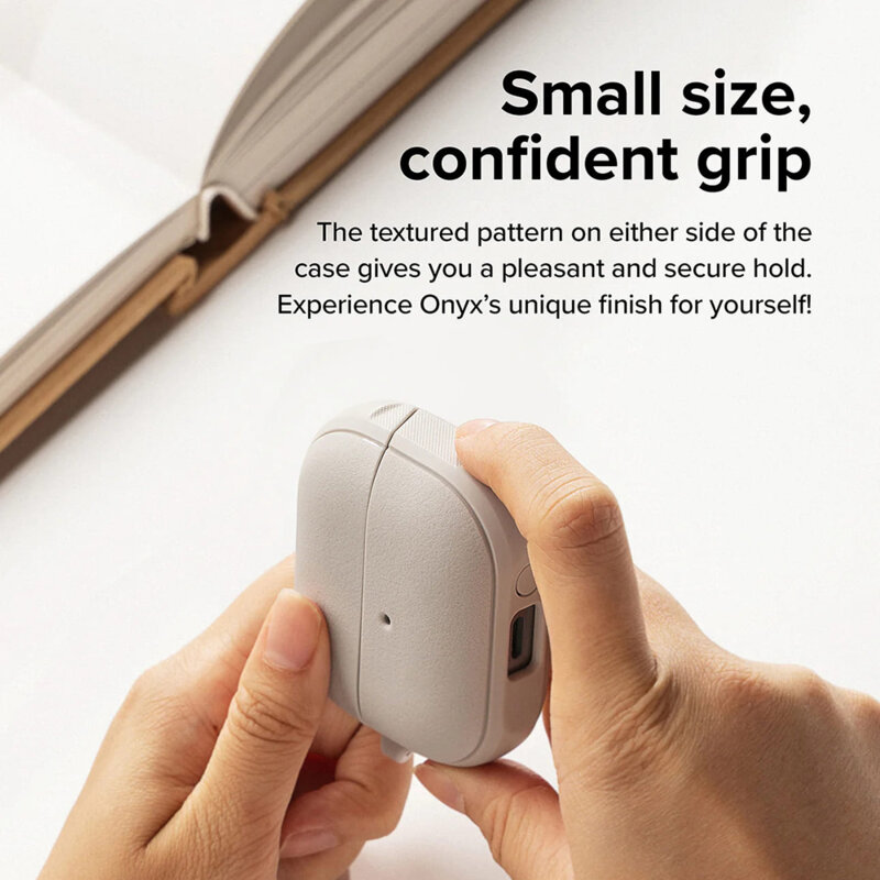 Husa Samsung Galaxy Buds 3 Ringke Onyx Magnetic, gri