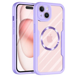 Husa 360° iPhone 15 Plus Techsuit ColorVerse MagSafe, mov