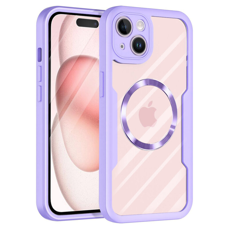 Husa 360° iPhone 15 Plus Techsuit ColorVerse MagSafe, mov