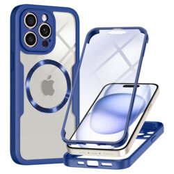 Husa 360° iPhone 14 Pro Techsuit ColorVerse MagSafe, albastru