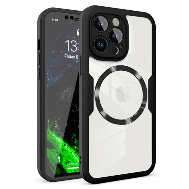 Husa 360° iPhone 12 Pro Techsuit ColorVerse MagSafe, negru