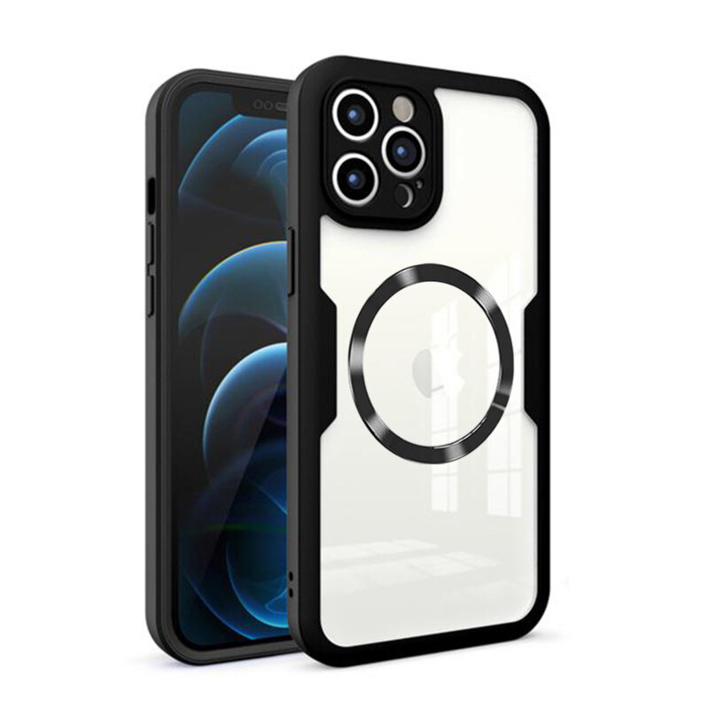 Husa 360° iPhone 12 Pro Max Techsuit ColorVerse MagSafe, negru
