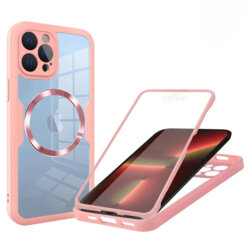 Husa 360° iPhone 13 Pro Techsuit ColorVerse MagSafe, roz