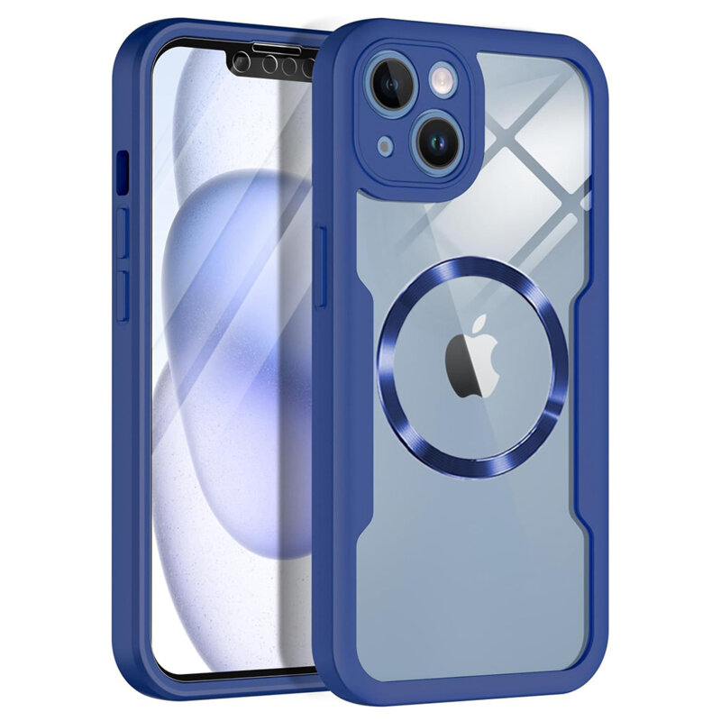 Husa 360° iPhone 13 Techsuit ColorVerse MagSafe, albastru