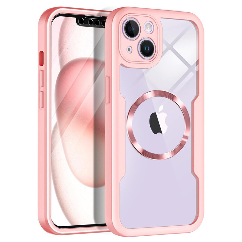 Husa 360° iPhone 13 Techsuit ColorVerse MagSafe, roz