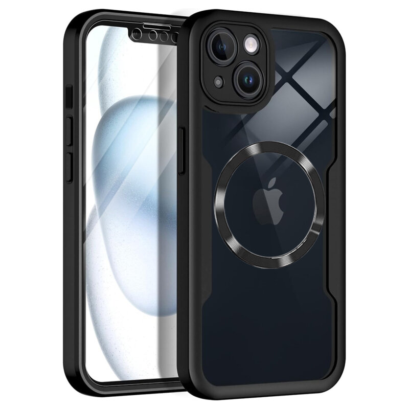 Husa 360° iPhone 13 Techsuit ColorVerse MagSafe, negru